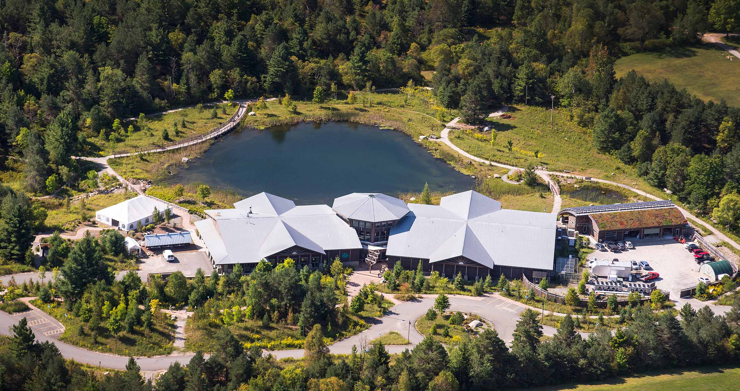 Aerial View of the Wild Center