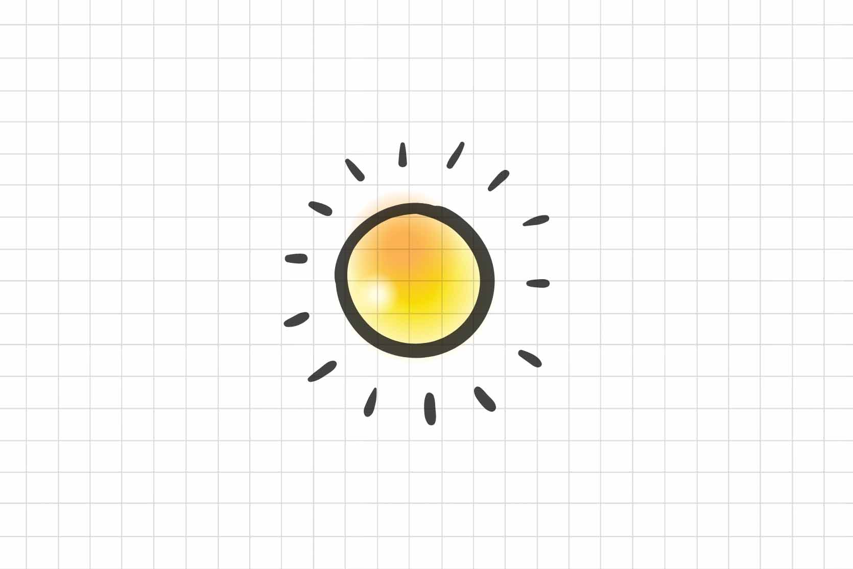 Illustration of sunburst