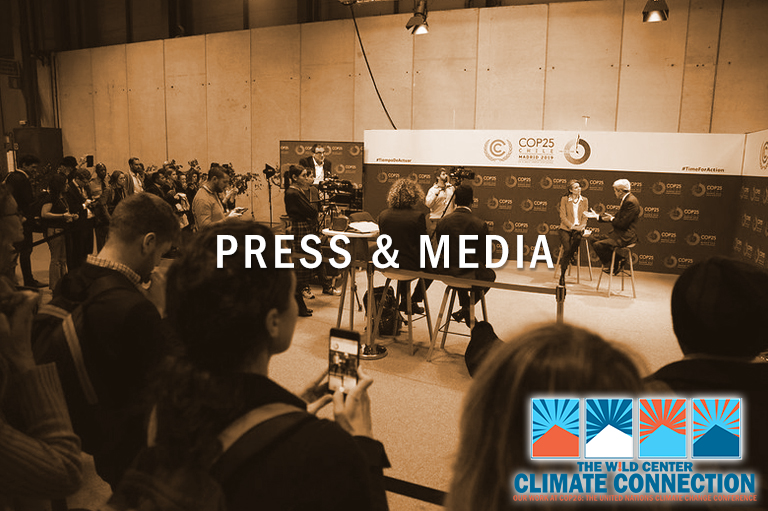 Press observing interview at COP25