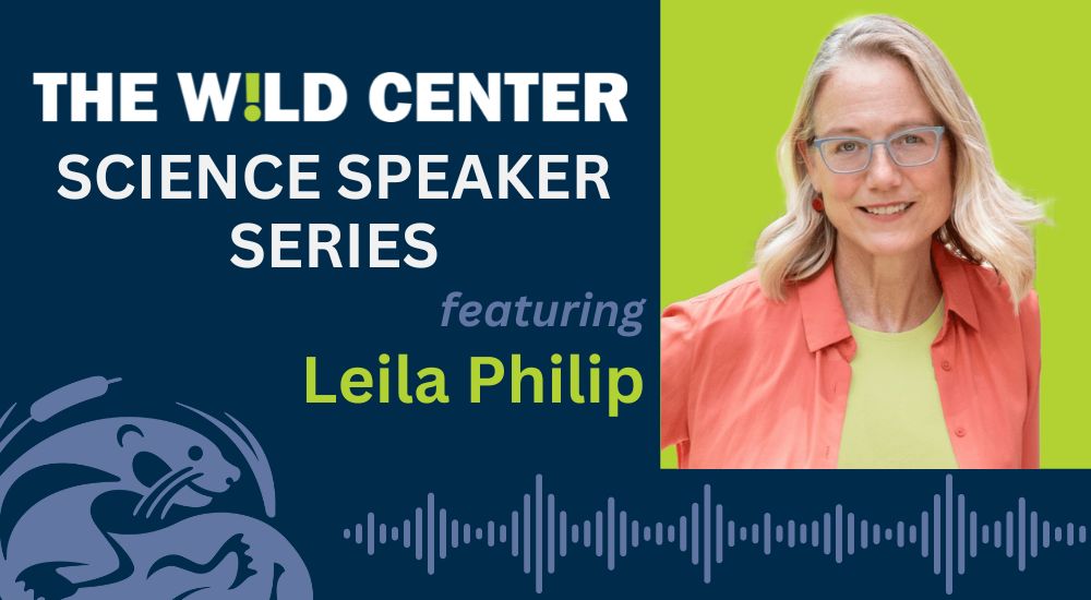 Science Speaker Series graphic with Leila Philip