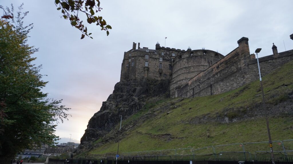 Castle on hillside